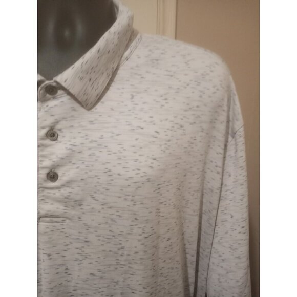 Roundtree Yorke Work Play Men’s Polo Performance Shirt 4XT Tall White Golf - Picture 5 of 12